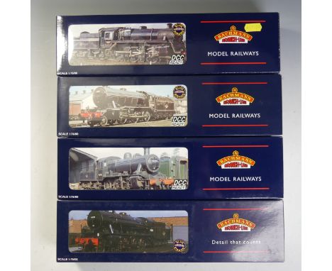 Bachmann: Branch-line, Four “00” Gauge Locomotives with tenders, 32-255A WD Austerity WW2 Khaki (Desert Sand), 32-277 K3 6194