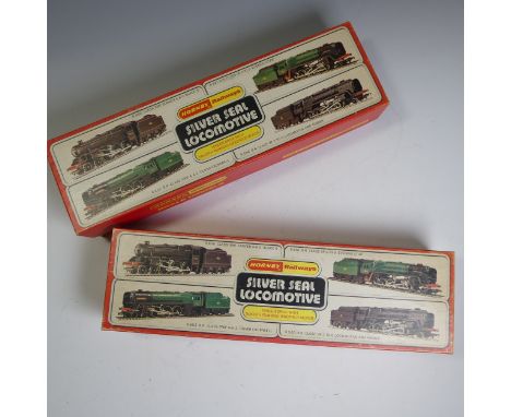 Hornby Railways: Two “00” gauge Silver Seal Locomotives and tenders, R.859 Class 5MT Stainer 4-6-0 ‘Black 5’, and R.861 B.R. 