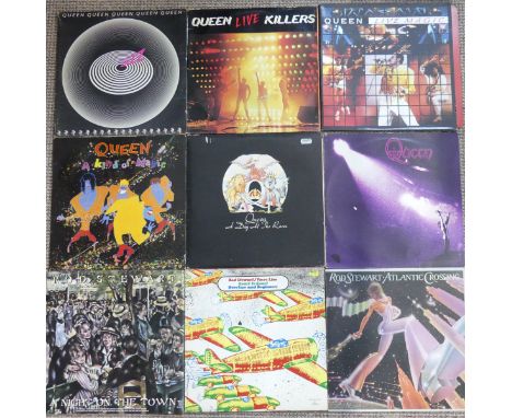 Vinyl Records; Queen - 'Jazz', EMA788, 'A Kind of Magic', EU3509, 'A Day at the Races', EMTC104, 'Queen' EMC3006', 'Queen Liv