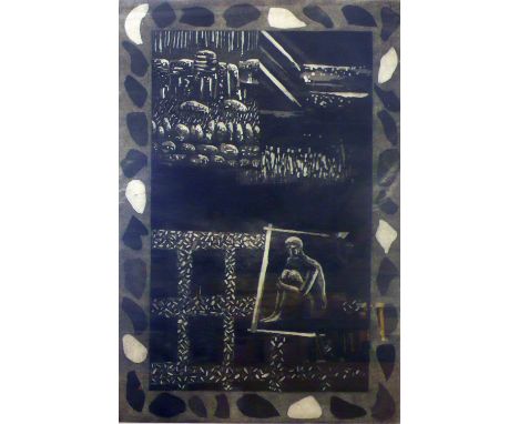 CHRIS LAWSON MONOCHROME ETCHING  'Conquisadors of the Useless-Escape'  Signed, titled, dated (19) '89 and numbered in pencil 
