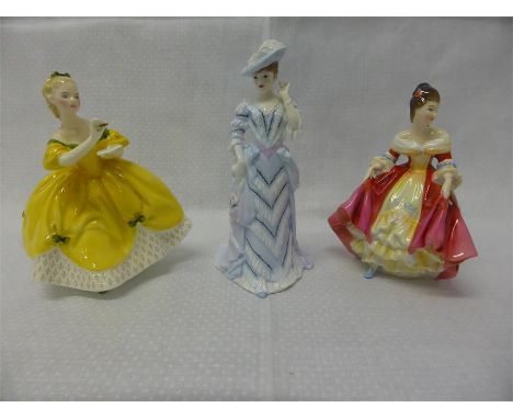 ROYAL DOULTON AND WORCESTER FIGURINES comprising Scottish Belle HN2229; The Last Waltz HN2315 and Arabella limited edition no