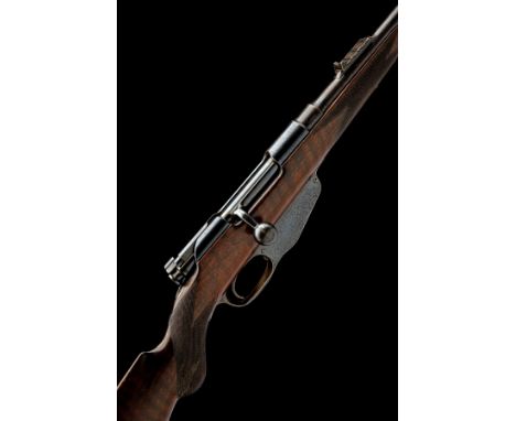 A 6.5x53mmR MODEL 1893 BOLT-MAGAZINE SPORTING RIFLE BY STEYR, serial no. B2520, circa 1895, 27in. nitro barrel, ramp-mounted 