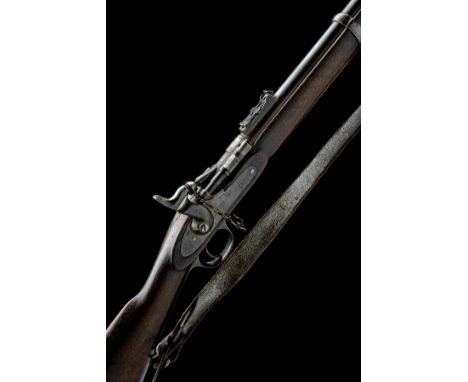 A .577 SNIDER MKII** TWO-BAND SHORT-RIFLE SIGNED BSA Co., no visible serial number, dated for 1866, with 30 1/2in. blued barr