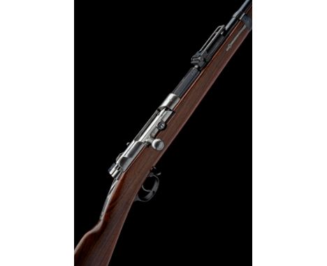 A GOOD 11mm (MAUSER) MODEL M71/84 BOLT-ACTION REPEATING SERVICE RIFLE SIGNED SPANDAU, serial no. 9652, dated for 1888, with b