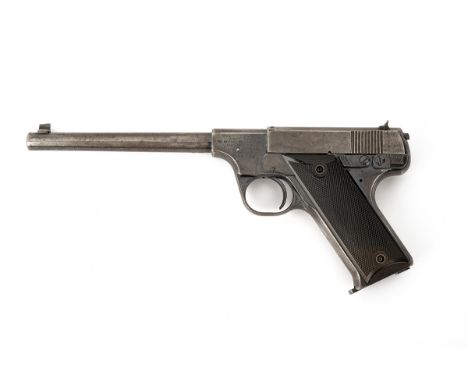 A RARE .22 (L/R) HARTFORD ARMS CO. SEMI-AUTOMATIC PISTOL, serial no. 2808, for 1929-30, with 6 5/8in. tapering round barrel, 