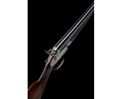 PURDEY A 12-BORE TOPLEVER BAR-IN-WOOD HAMMERGUN, serial no. 9643, for 1875, 27 7/8in. sleeved nitro barrels, the rib spurious