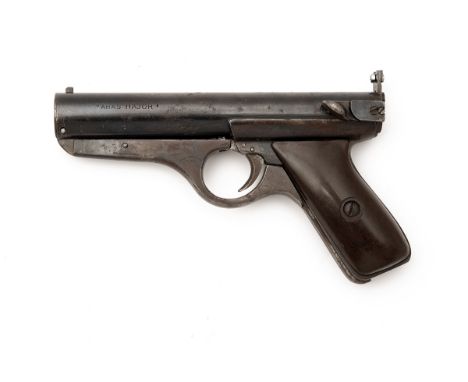 A SCARCE .177 A.A. BROWN ABAS MAJOR CONCENTRIC-PISTON LEVER-COCKING AIR-PISTOL, serial no. 539, circa 1946, with 7 1/2in. tap