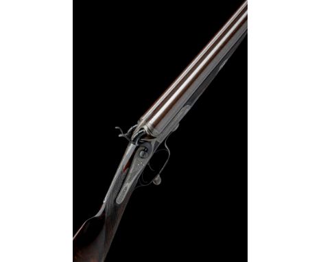 BOSS & CO. A 12-BORE ROTARY-UNDERLEVER HAMMERGUN, serial no. 2598, for 1868, 27 1/4in. shortened nitro reproved bold damascus