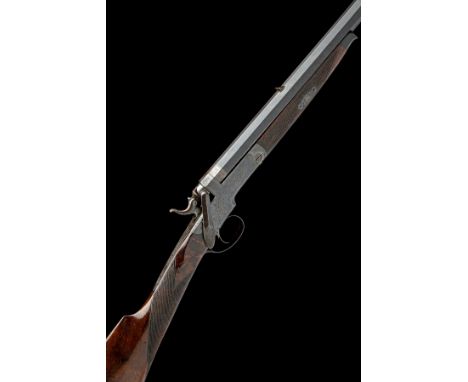 AN 80-BORE NEEDLEFIRE SINGLE-SHOT SPORTING RIFLE SIGNED JOHN RIGBY & CO., DUBLIN, serial no. 680, circa 1865, with reblued oc