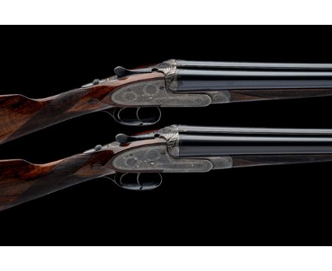 F. BEESLEY A PAIR OF 16-BORE SIDELOCK EJECTORS, serial no. 18551 / 2, circa 1942, 28 1/2in. nitro chopperlump barrels (No.2 r