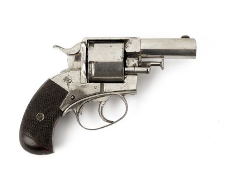 A NICKEL-PLATED .442 WEBLEY No.2 'BRITISH BULL DOG' FIVE-SHOT POCKET REVOLVER, serial no. 21831, circa 1892, with slightly fl