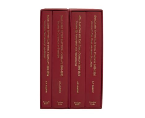 A FULL SET OF 'SMALLARMS OF THE EAST INDIA COMPANY 1600-1856', BY D. F. HARDING, Vol. I: Procurement and Design, Vol. II: Cat