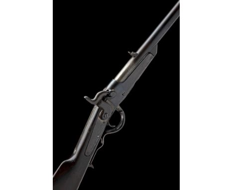 A .44 (RIMFIRE) BREECH-LOADING GALLAGER'S PATENT CARBINE BY RICHARDSON & OVERMAN, USA, serial no 22084, with 22in. rifled bar