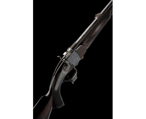 A .40-90 (SHARPS NECKED) SECOND QUALITY 1865 PATENT SINGLE-BARRELLED FALLING-BLOCK SPORTING RIFLE BY ALEXr. HENRY, serial no.