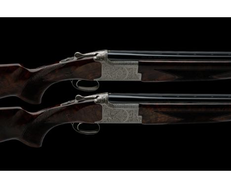 MIROKU FIREARMS MFG. CO. A PAIR OF 12-BORE 'MK-60 SPORT GRADE 5' SINGLE-TRIGGER OVER AND UNDER EJECTORS, serial no. 73620ZW /