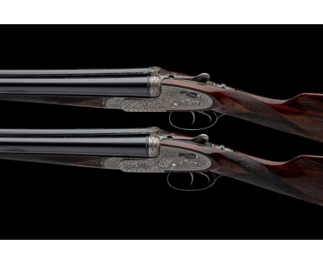 HOLLAND & HOLLAND A PAIR OF 12-BORE 'ROYAL BREVIS' SELF-OPENING SIDELOCK EJECTORS, serial no. 33004 / 5, for 1935, 28in. nitr