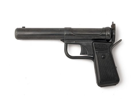 A GOOD .177 ACCLES &amp; SHELVOKE ACVOKE AIR-PISTOL, no visible serial number, circa 1955, with concealed 7 1/2in. rifled bar