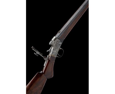 REMINGTON, USA A SCARCE .38-55 1879 PATENT 'REMINGTON-HEPBURN' SIDELEVER FALLING-BLOCK TARGET RIFLE, serial no. 8338, circa 1