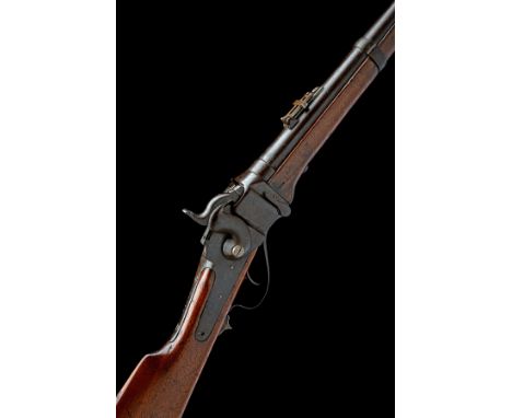 A .50-70 METALLIC CARTRIDGE CONVERSION OF A SHARPS M1865 CARBINE, serial no. 85842, circa 1868, with round 22in. relined (whe