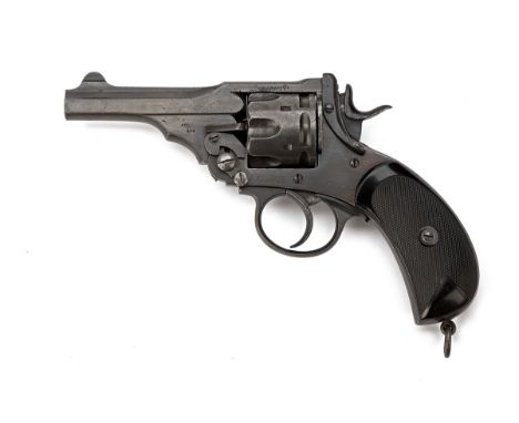 A .455/.476 P. WEBLEY & SON MKIV COMMERCIAL REVOLVER RETAILED BY PAPE, NEWCASTLE, serial no. 106615, circa 1904, with 4in. si