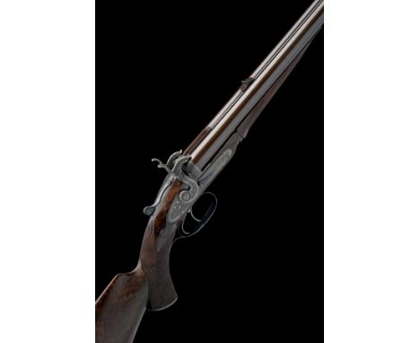 A .577/.500 (No.2 BLACK POWDER EXPRESS) 1871 PATENT DOUBLE-BARRELLED TOPLEVER BAR-IN-WOOD HAMMER RIFLE BY WESTLEY RICHARDS, s