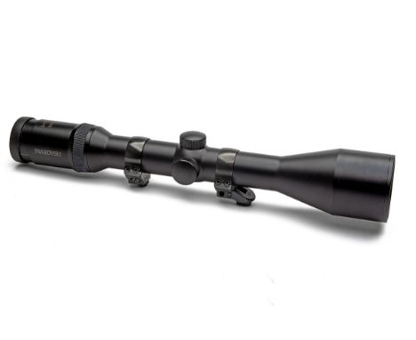 SWAROVSKI A 3-12X50 HABICHT TELESCOPIC SIGHT, serial no. P735153606, with TDS-PLEX tri-factor reticle, together with lens cov