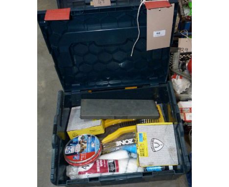 A box of new &amp; used tools