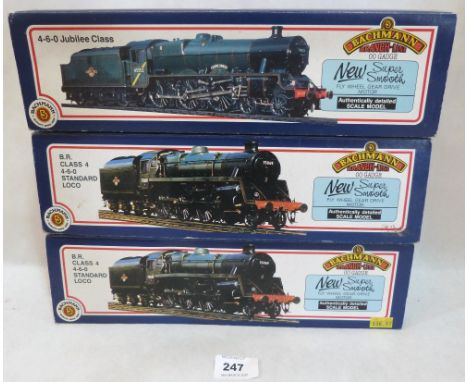 Three Bachmann OO locomotives with Tenders