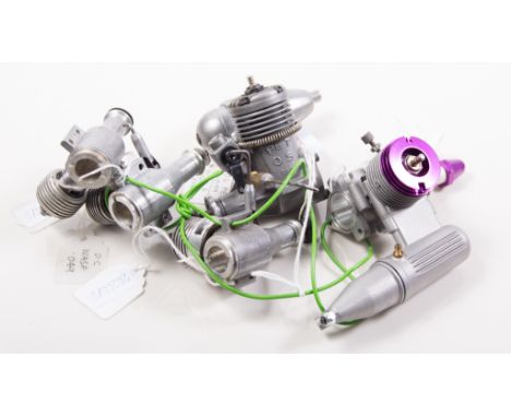 Five Glow engines, two R/C (5)