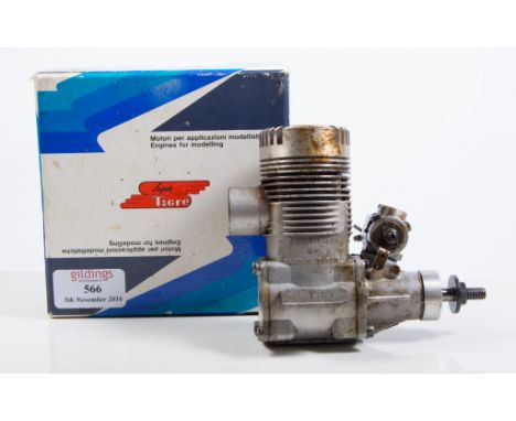 SIXTY-ONE SUPER TIGRE R/C glow, used, in box with papers.