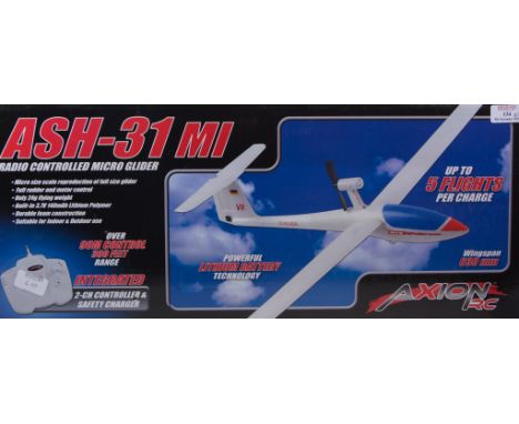 Five RTF electric models, one R/C, all boxed