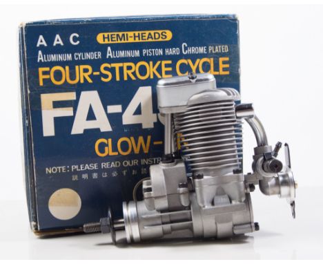 SAITO FA-45 7.5cc FS R/C glow.  NIB.SALEROOM NOTICE: There is no silencer with this engine