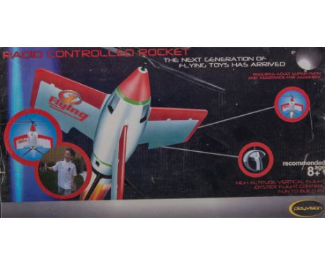 Two R/C HELIPCOPTERS and R/C ROCKET, all boxed
