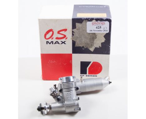 Two OS R/C glow engines, 15FP, used, and 10 FP, NIB (2)