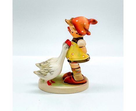Modelled as a young girl standing with two geese resting their heads against her. Issued: 20th c.Dimensions: 3.5"L x 2.25"W x