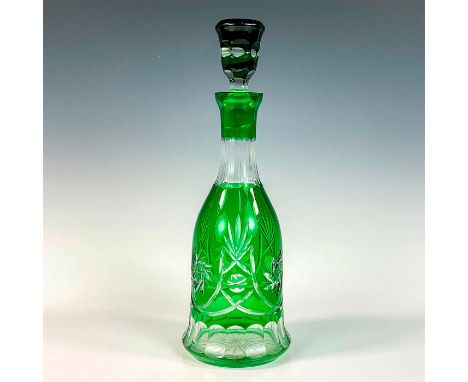 A beautiful vintage vessel with a starburst, thumbprint, and curve cuts. Dimensions: 5"W x 15"HCondition: Age related wear.
