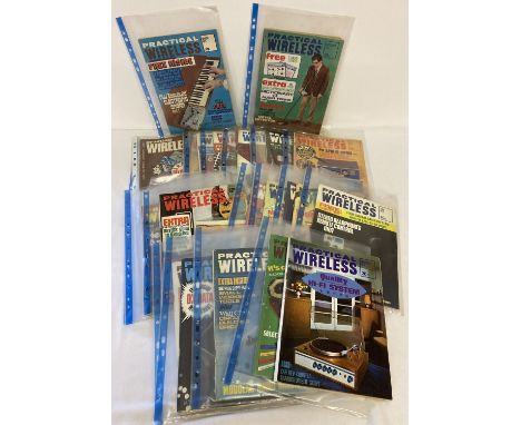 27 vintage copies of Practical Wireless magazine, dating from the 1960's &amp; 70's.  
