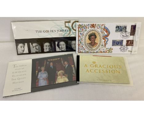 A collection of Royal Commemorative stamps and ephemera to include mint items.  Lot comprises: stamp presentation packs, Mint