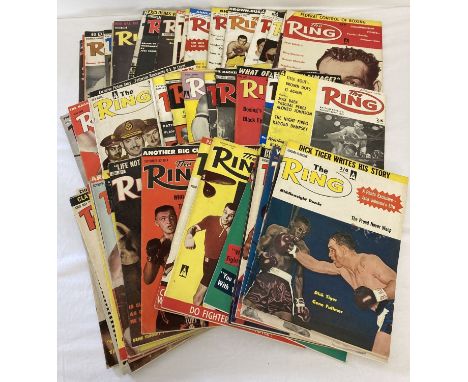 A collection of approx 60 copies of "The Ring" magazine dating from 1955 - 1972.  To include articles and fights reviews abou