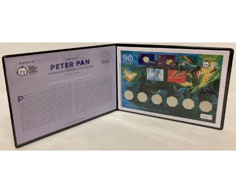 2019 Westminster Collection Peter Pan Commemorative coin and stamp cover, limited to 750 pieces.  Made in support of Great Or