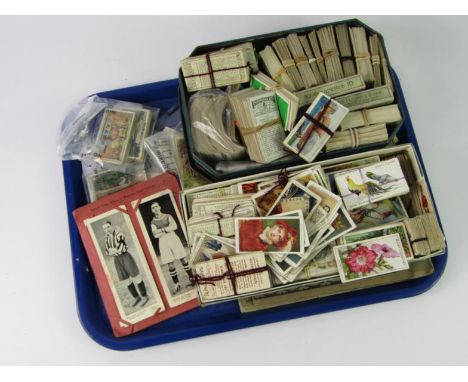 Cigarette cards in sets and part sets, including Wills's Recruiting Posters, Players Wrestling & Ju-Jitsu, and Carreras Tools