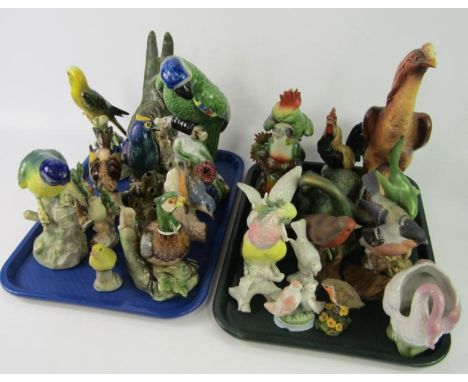 Porcelain and pottery birds, including Goebel, Tuscan China, Keramis, Hancock & Sons and Karl Ens, (AF), (qty).