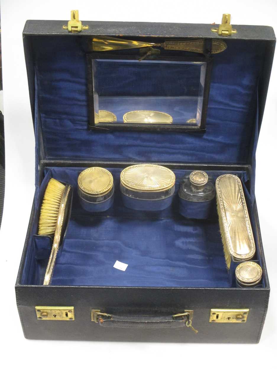 Dressing case with silver gilt fittings in Cheffins Fine Art