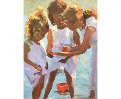 Seaside Treasures initialled 'R' (lower right) oil on board 39.5 x 34.5cm