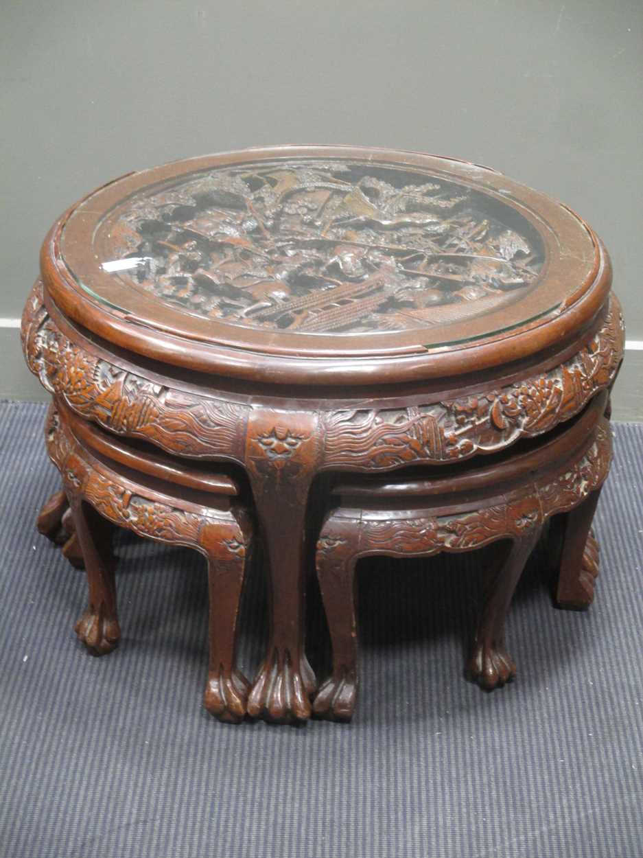 Chinese coffee best sale table with stools