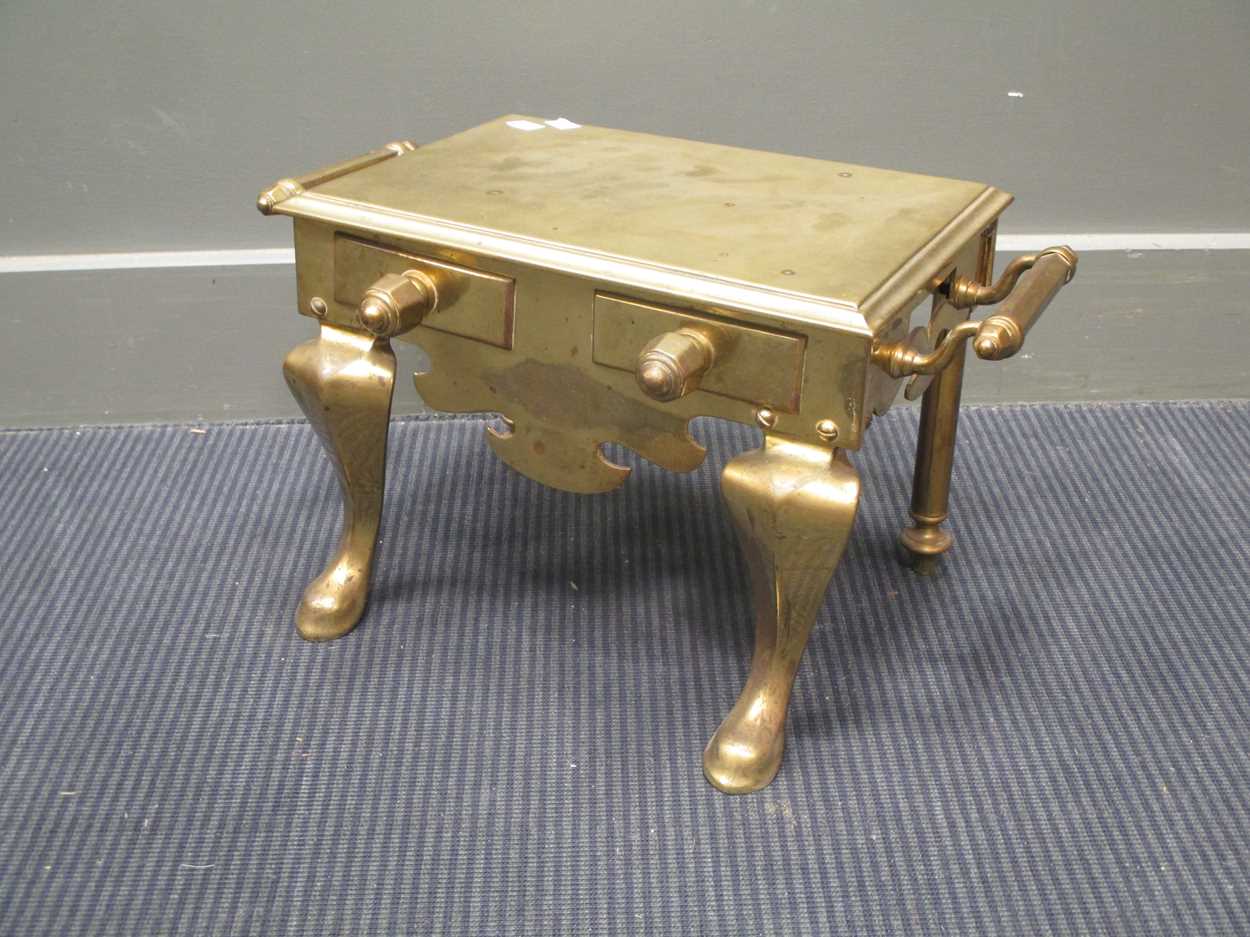 Victorian brass footman in Cheffins Fine Art