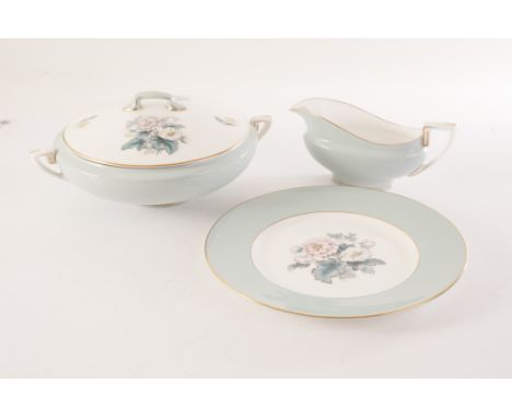 A Royal Worcester 'Woodland' dinner service, to include graduated plates, gravy boat and dish, two tureens and covers, bowls 