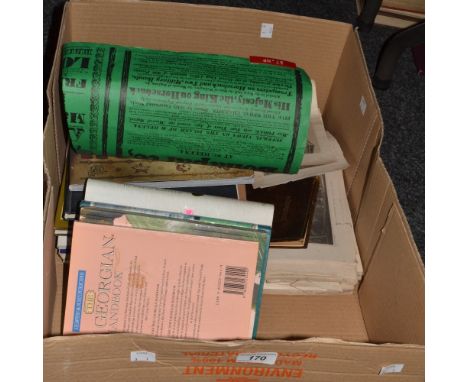 Books and Ephemera - Art Nouveau, a collectors guide, a Moulin Rouge booklet, others, book plate engraving;  etc, qty