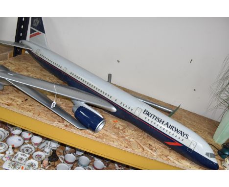 A BRITISH AIRWAYS BOEING 757 DISPLAY PLANE manufactured by Space Models, marked with 'Property of British Airways Display Dep