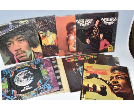 A BOX OF JIMI HENDRIX RECORDS, LPs comprising Are You Experienced/Axis: Bold As Love Polydor Select Double 2683 031, More Exp